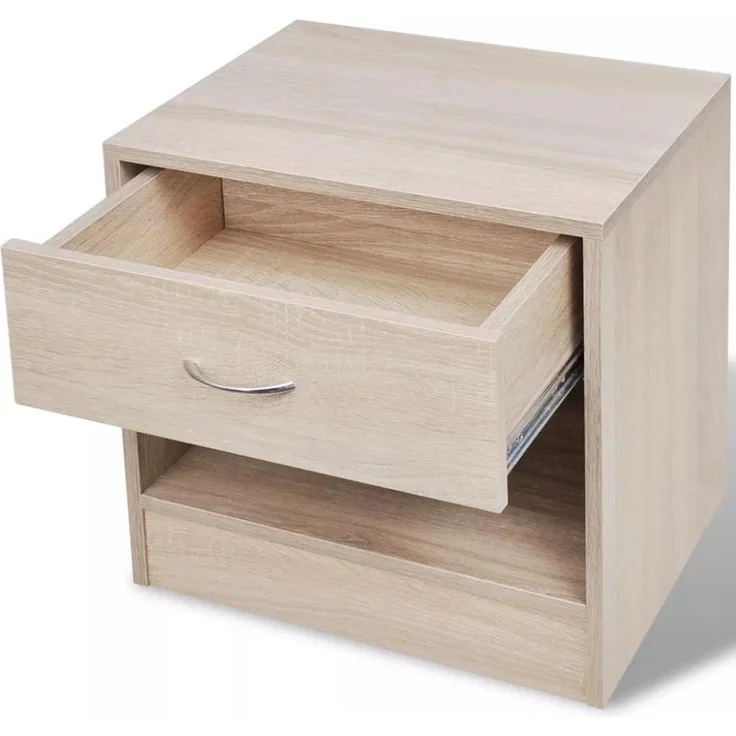 vidaXL Nachttisch 2 Stk. mit Schublade Eichenfarben 242546 – Bild 8