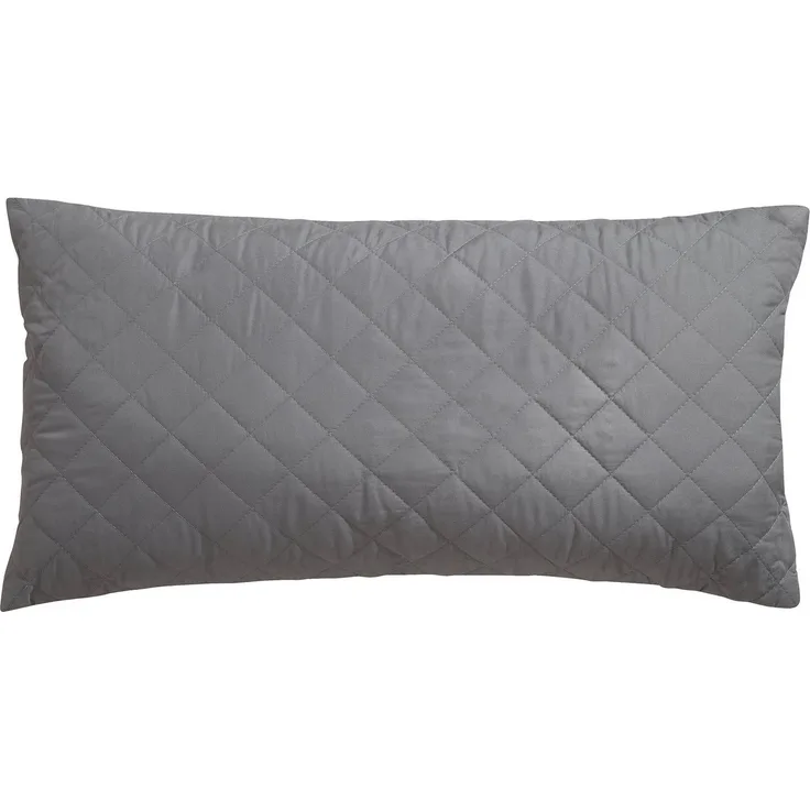OTTO home Microfaserkissen Clarra, Kopfkissen 40x80 cm, 80x80 cm, Füllung: Polyester, Bezug: Polyester, Rückenschläfer, Seitenschläfer, Kissen in grau