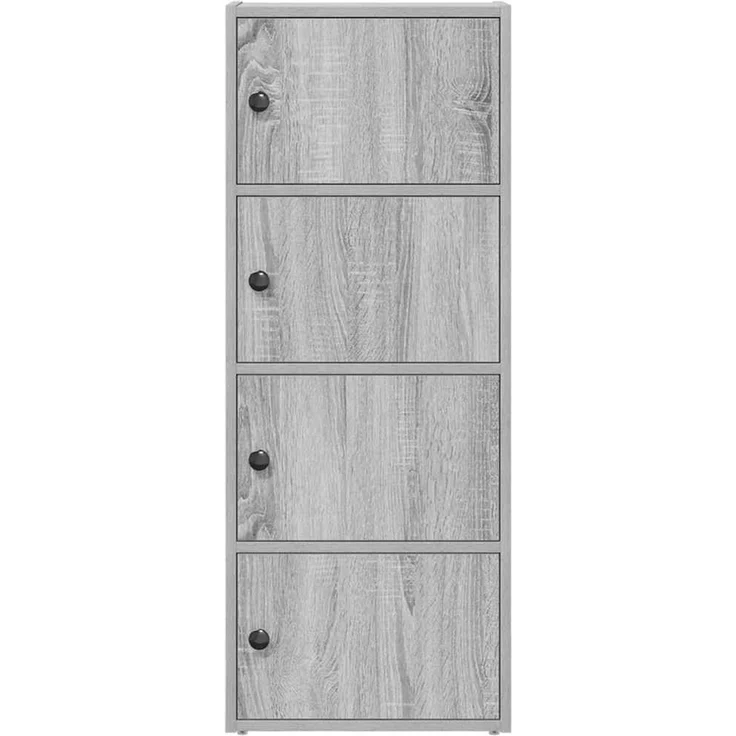 vidaXL Bücherregal Grau Sonoma 40x24x102 cm Holzwerkstoff 860378 – Bild 4