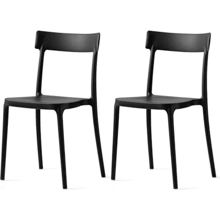 Connubia, 2 Stühle Argo, Polypropylen, schwarz matt – Bild 2