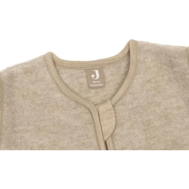 Jollein Schlafsack Baby Wolle - 90 cm - 2.0 bis 2.5 TOG - 100% Merinowolle - Abnehmbare Ärmel - Temperaturregulierend - Oeko-Tex Zertifiziert - Natural – Bild 4