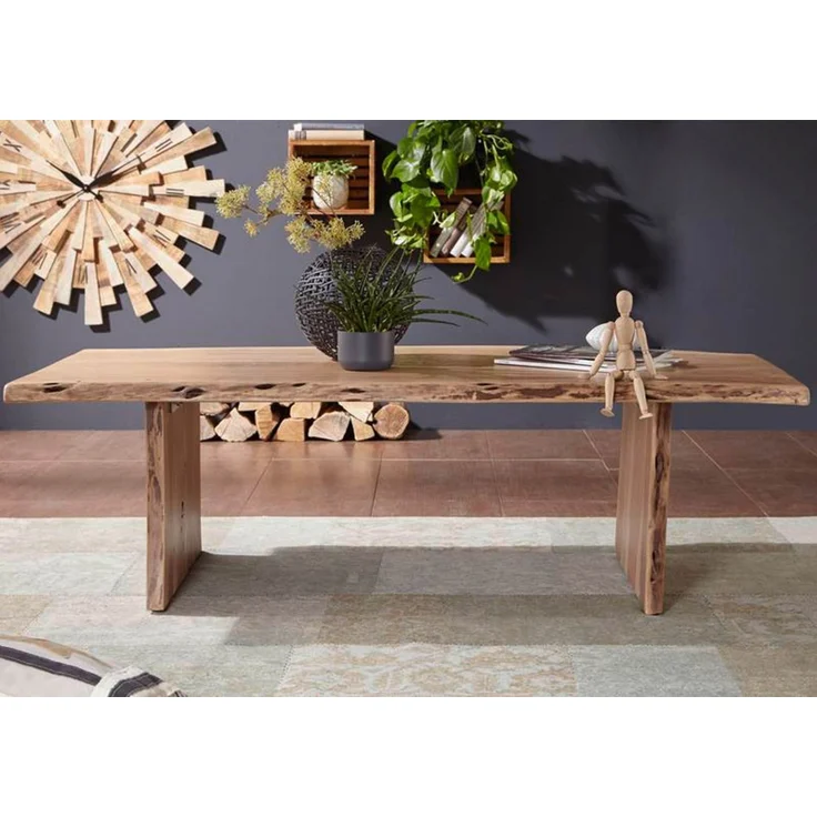 Couchtisch Akazie 150x70x45 natur lackiert PURE ACACIA #306 – Bild 3