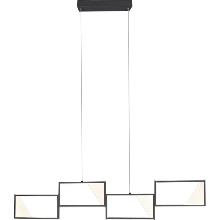 LED Pendelleuchte, anthrazit, Switch Dimmer, H 150 cm