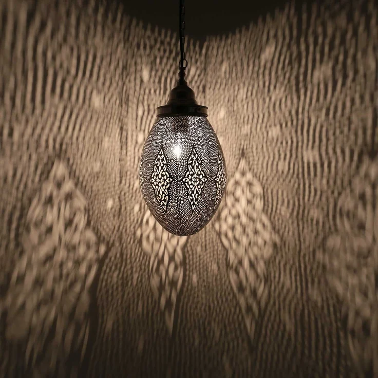 Orientalische Silberlampe Sanan – Bild 6
