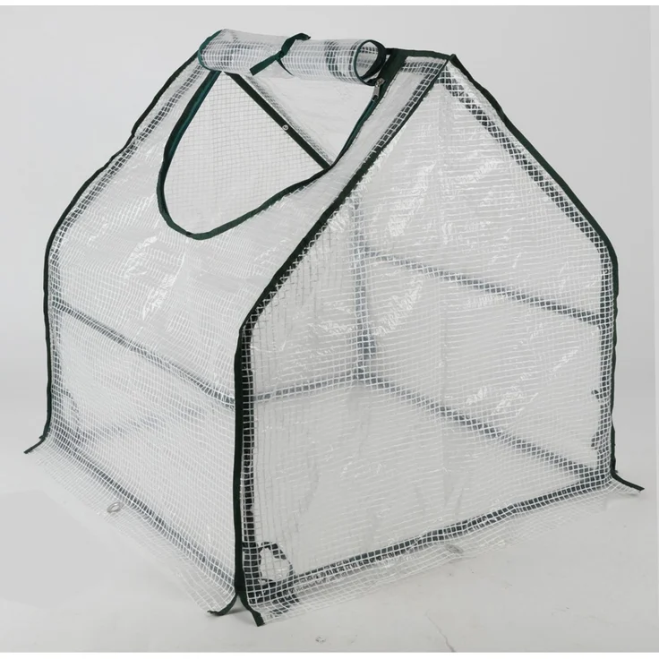 BURI Mini Frühbeet Pflanzenhaus mit Metallgestell, Abdeckung robust, wetterfest, PE-Gewebe, 60x60x60cm – Bild 2