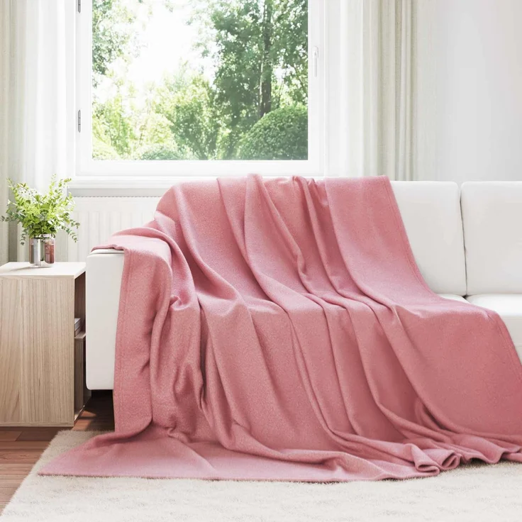 vidaXL Wohndecke Rosa 240 x 220 cm 0,74 kg Fleece 42017043 – Bild 1