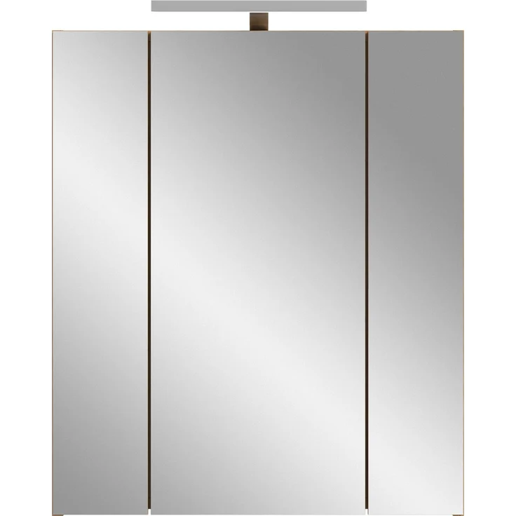 Spiegelschrank inkl. Beleuchtung (B/H/T: 60x70x18 cm) in Artisan Oak Nachbildung und Artisan Oak Nachbildung – Bild 2