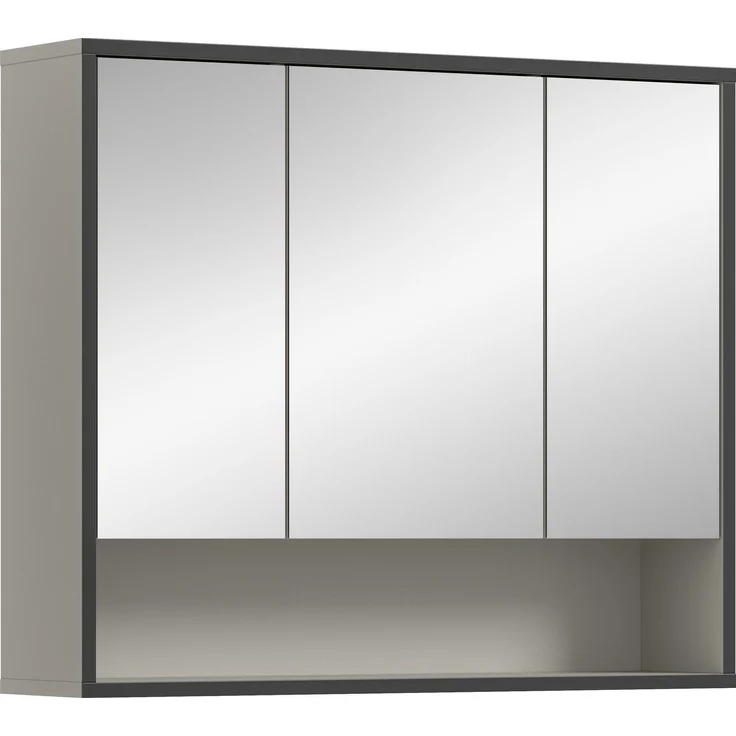 Spiegelschrank (B/H/T: 80x68x19 cm) in Kaschmir Nachbildung – Bild 1