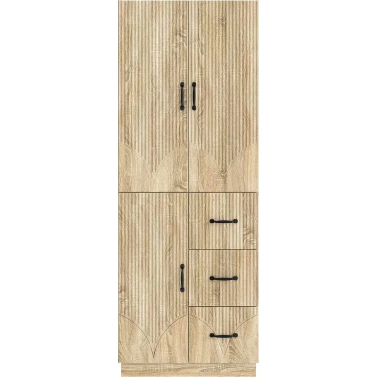 vidaXL Schrankset 2 pcs Sonoma-Eiche Holzwerkstoff 3416819 – Bild 4