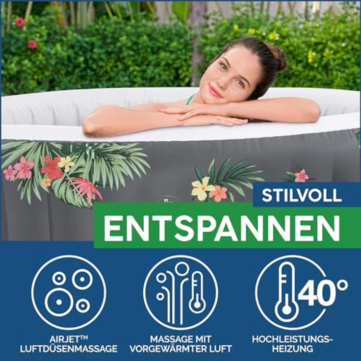 LAY-Z-SPA® Whirlpool 'Aruba AirJet™', Ø 170 x 66 cm, rund – Bild 6