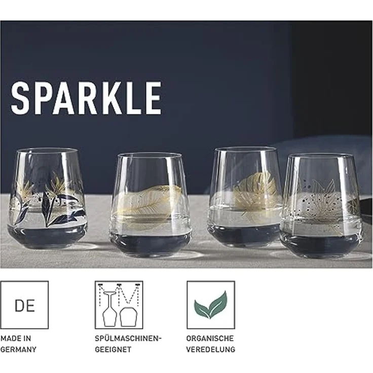 Ritzenhoff Gläser-Set Sparkle Allround 2er Set H23 #3 #4, Kristallglas, 19,6 x 9,8 x 13,4 cm – Bild 7