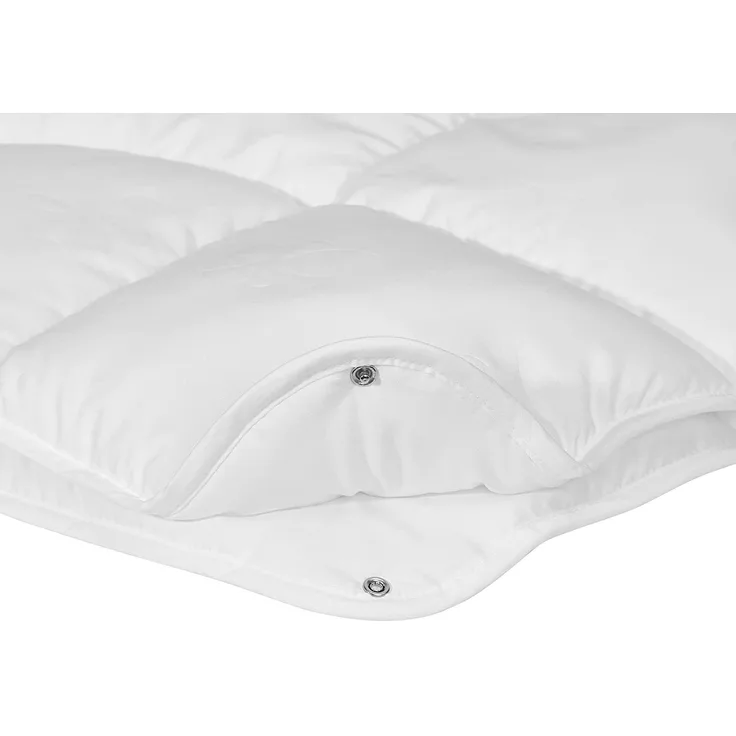 Irisette 4-Jahreszeitendecke Steppbett Lara, aus edlem Baumwolle-Feinperkal, 95 Grad waschbar, inkl. Aufbewahrungstasche, 135x200 cm, weiß