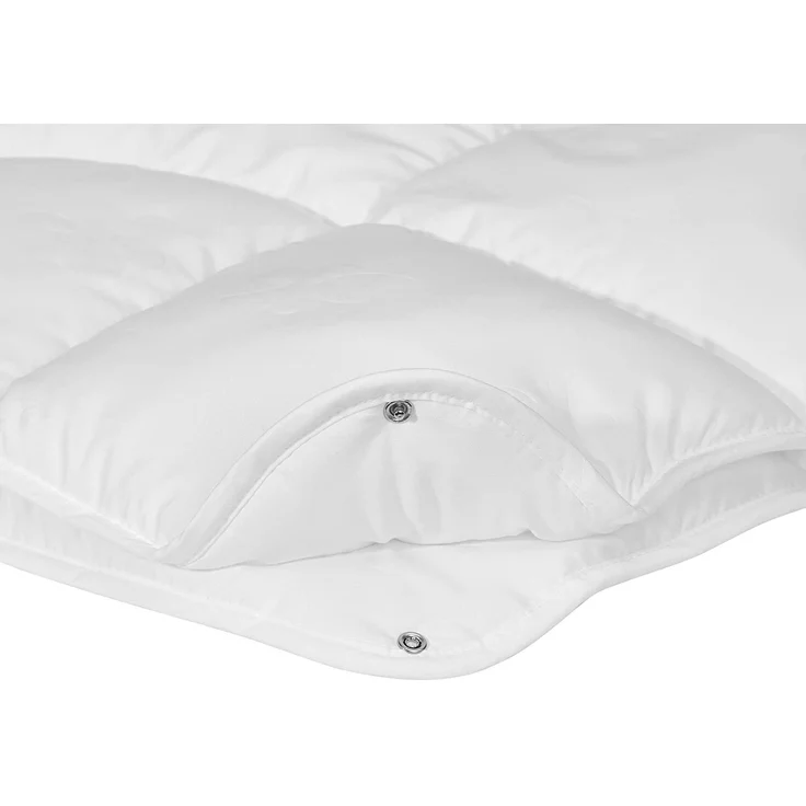 Irisette 4-Jahreszeitendecke Steppbett Lara, aus edlem Baumwolle-Feinperkal, 95 Grad waschbar, inkl. Aufbewahrungstasche, 135x200 cm, weiß – Bild 1