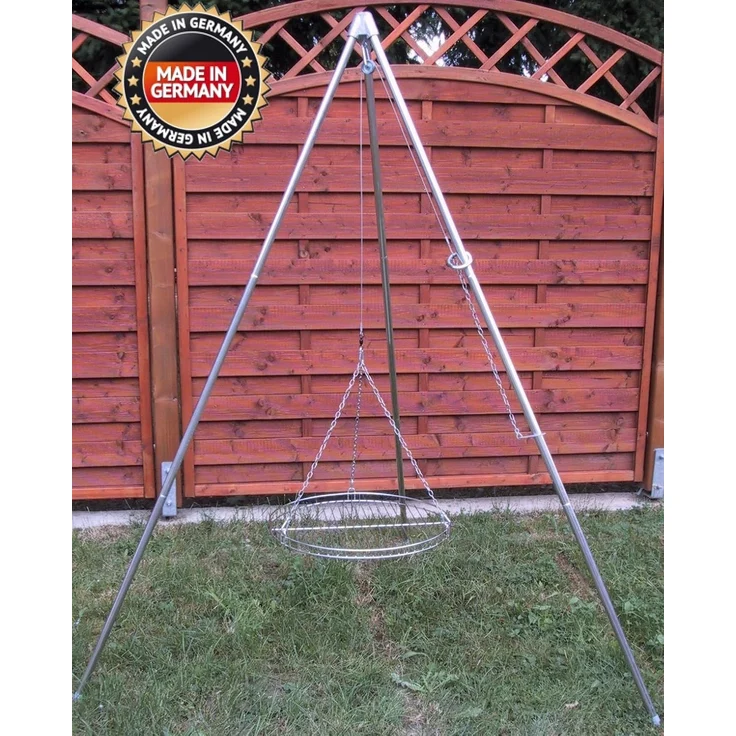 Huber Grillgeräte Schwenkgrill mit Edelstahl Rost, Höhe 160 cm, Ø 50 cm – Bild 7