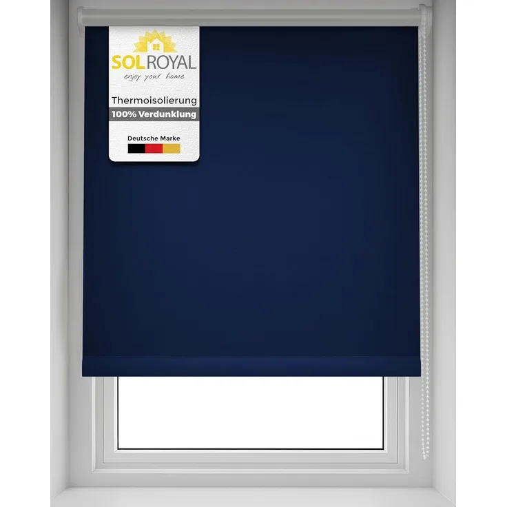 Sol Royal Thermorollo SolReflect T42 für Fenster & Türen Dunkelblau, 160 x 40 x 3.1 cm