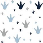 wandaufkleber Dino Feet Vinyl 28 Stück