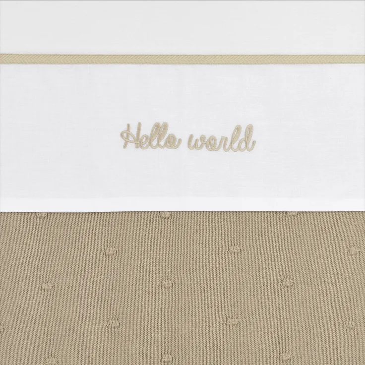 Meyco Hello World Babylaken 100 x 150 cm Sand Brau