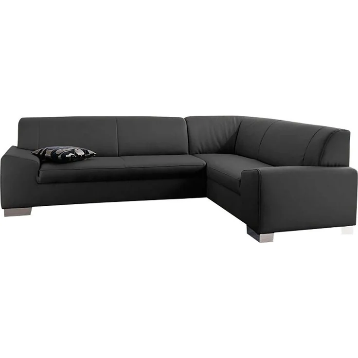 DOMO collection Ecksofa Alisson, zeitlose Optik, flache Armlehnen, L-Form, fester Sitzkomfort, wahlweise mit Bettfunktion – Bild 2