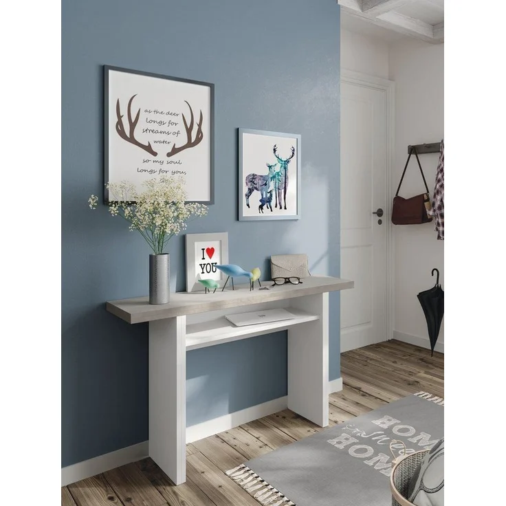 habeig Küchentisch Esszimmertisch Esstisch Klapptisch Tisch Küche klappbar weiß 120x70cm, aufklappbar – Bild 3