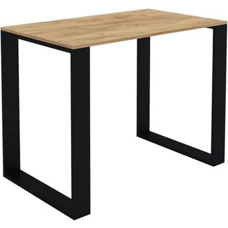 AKKE Esstisch, Esszimmertisch LOFT Schwarze Beinen Küchentisch Bürotisch 2mm-PVC – Bild 4