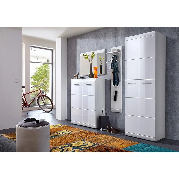 Garderobenschrank 3577 ADANA Schrank in weiß Hochglanz von Germania – Bild 7