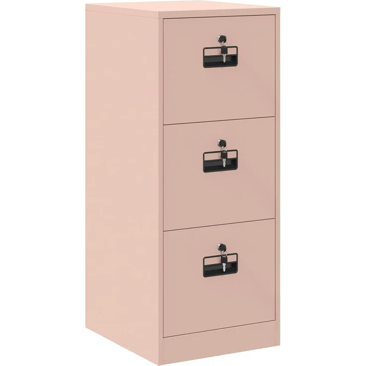 vidaXL Aktenschrank Rosa 44 x 50 x 106,5 cm Kaltgewalzter Stahl 891599 – Bild 2