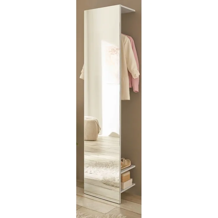Garderobe Center in weiß 50 x 200 cm