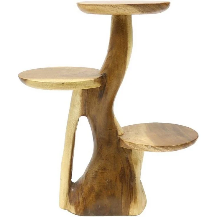 Oriental Galerie Blumenhocker Hocker Blumenständer Natur 60 cm (1 St) – Bild 2