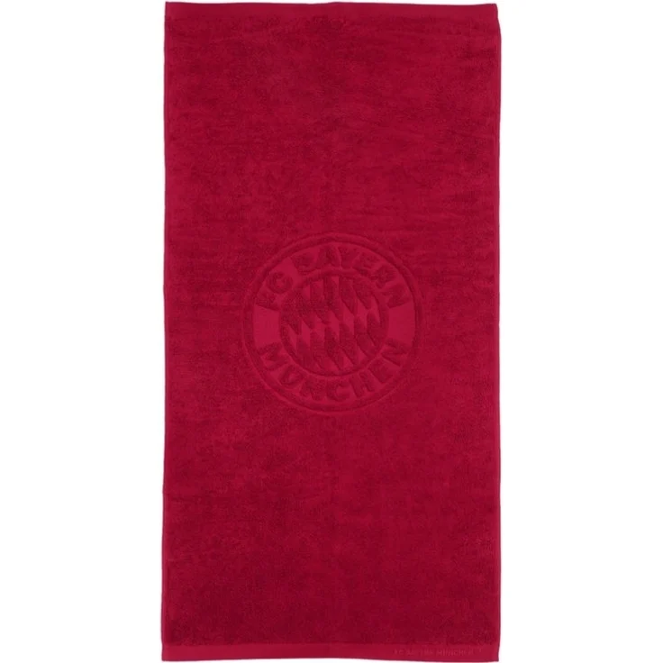 FC Bayern München Badetuch FC Bayern München I Handtuch 100x50 cm I Bordeaux, 100% Baumwolle – Bild 3