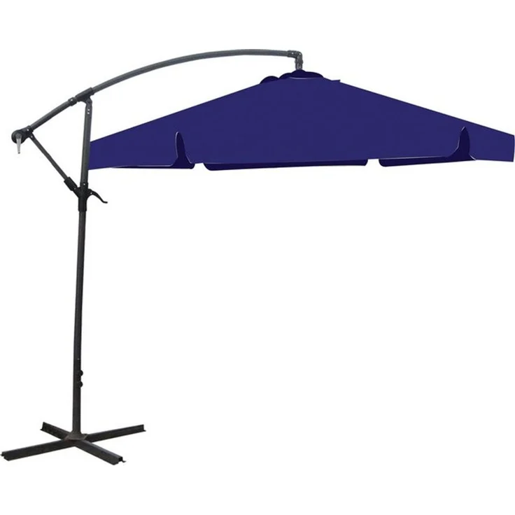 Ampelschirm Ø 300 cm, 5 versch. Farben Blau – Bild 2
