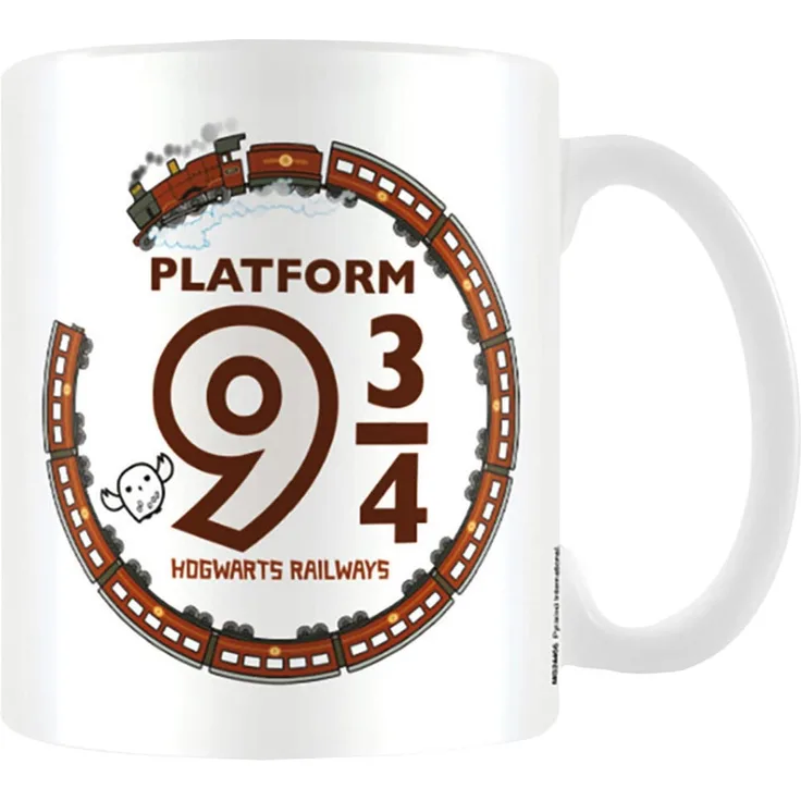 Harry Potter kawaii Plattform 9 3 4 Tasse aus Keramik, mehrfarbig