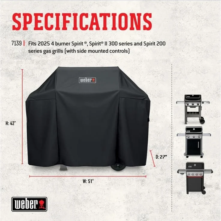 Weber Spirit II 300 Series Grillabdeckung – Bild 2