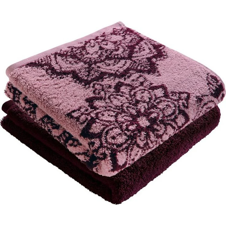 Erwin Müller Duschtuch Duschtuch "Bühl" 2er-Pack, Frottier (2-St), Walk-Frottier Motiv – Bild 4