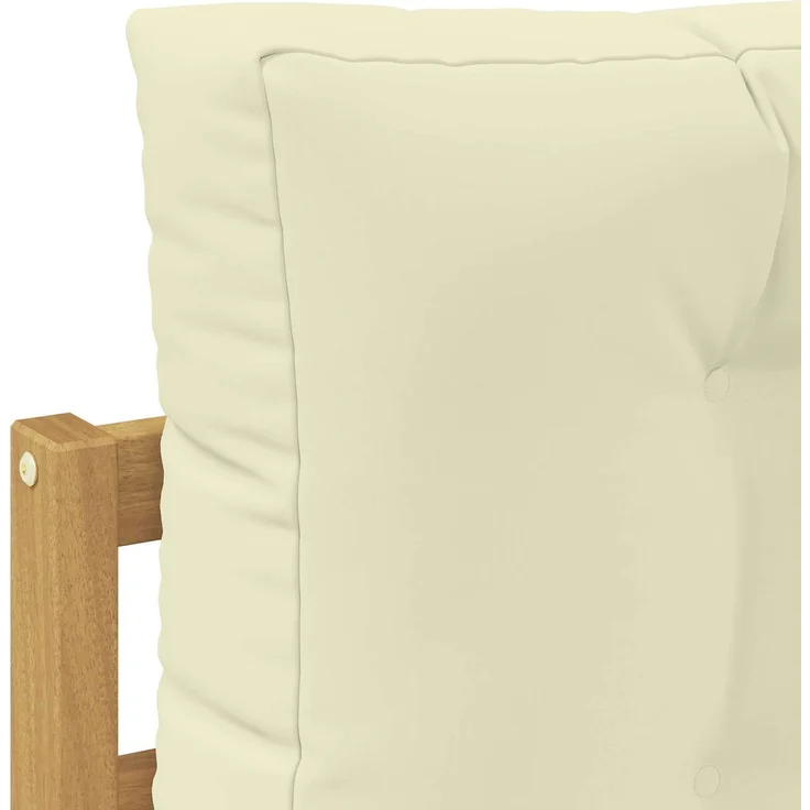 vidaXL Outdoor-Sofagarnitur 5 pcs Weiß und Creme 327 x 168,5 x 73 cm 3390480 – Bild 6