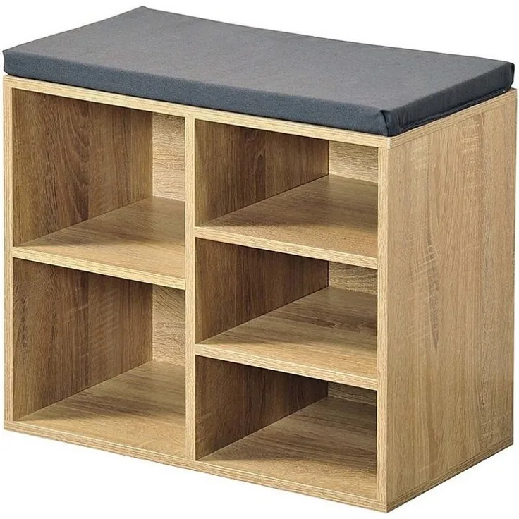 HTI-Line Schuhbank Schuhbank Katja3 (Stück, 1-St, 1 Schuhbank mit Sitzkissen), Schuhregal 5 Fächer