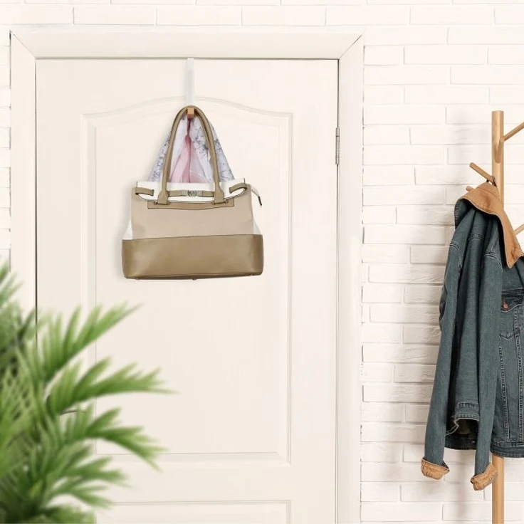 Klappbare Türgarderobe weiß 10037735 – Bild 5