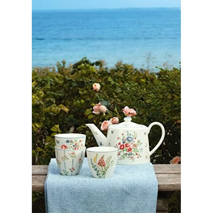 Greengate Becher Ailis Mini Latte Cup pale blue 0,13 l, Steingut – Bild 4