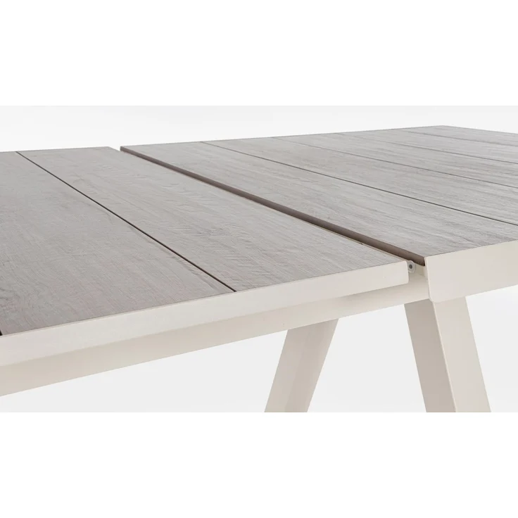 Gartentisch Norik ausziehbar, Aluminium und Keramik, modern, beige Pelikan, für 8–10 Personen – Bild 5