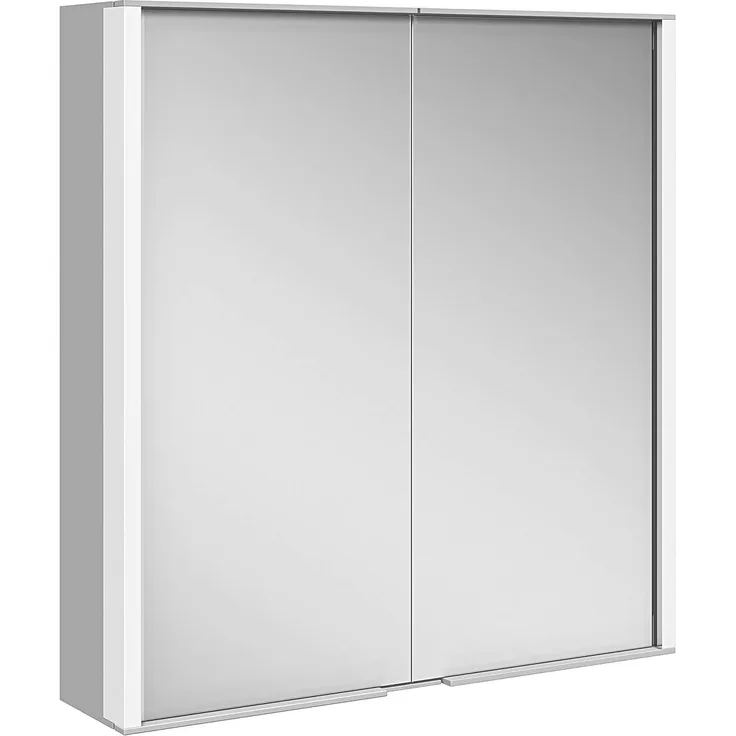 Keuco Royal Match Spiegelschrank 12802, 2 Drehtüren aus Doppelspiegel, 800mm - 12802171301
