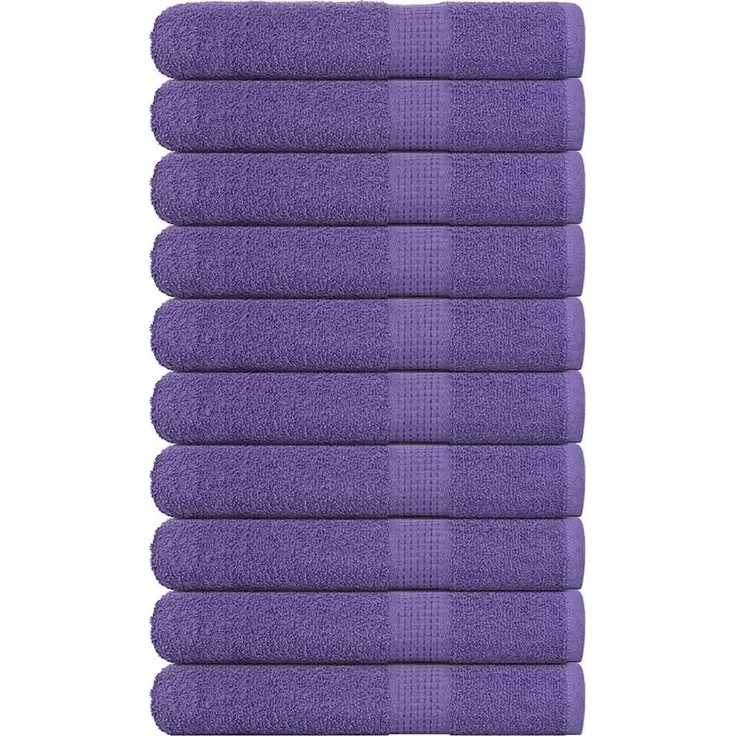 vidaXL Saunatücher FROGN 10 Stk. Lila 80x200 cm 360 g/m² 136889 – Bild 1