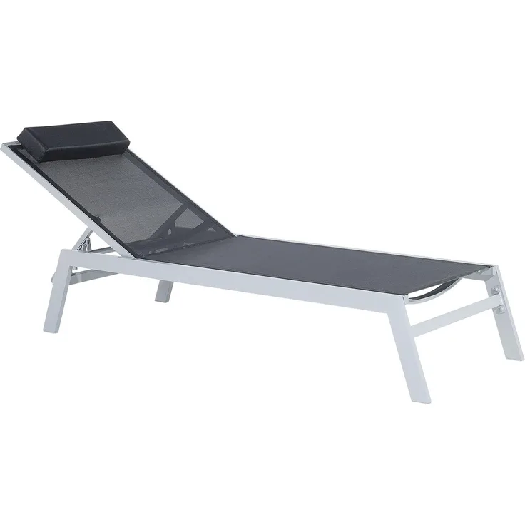 Gartenliege Metall Schwarz CATANIA