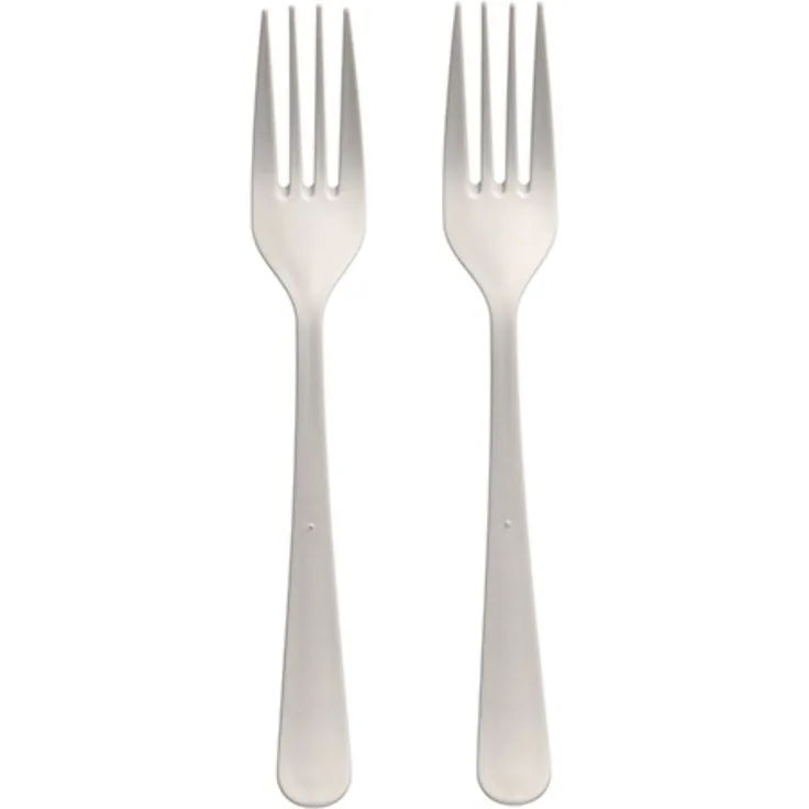 100 "Circulware" Mehrweg-Gabeln PP-MF 19 cm weiss "Gaia" extra stabil, in Spenderbox