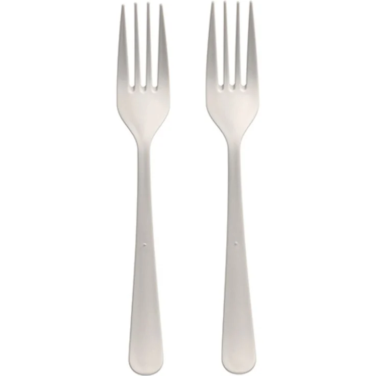 100 "Circulware" Mehrweg-Gabeln PP-MF 19 cm weiss "Gaia" extra stabil, in Spenderbox