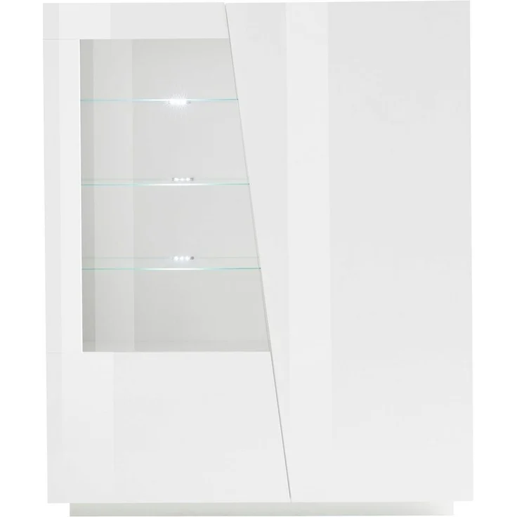 INOSIGN Highboard Vega, Hochschrank, Hochkommode, Schrank, mit 2 Türen mit Glaseinsatz, Höhe 146 cm – Bild 2
