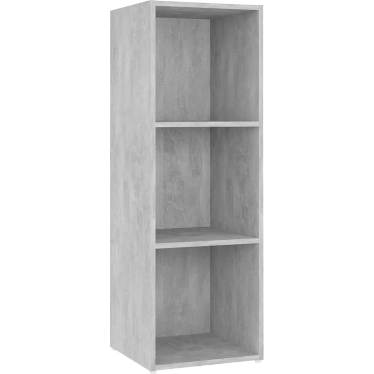 4 pcs TV-Schrank, Fernsehschrank Betongrau 107x35x37 cm Holzwerkstoff – Bild 6
