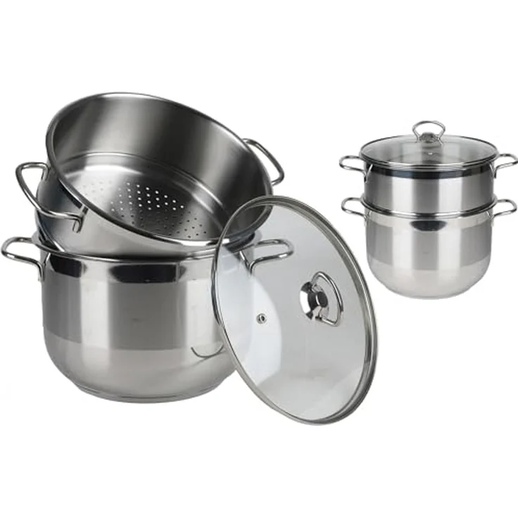 Urban Living 8 Liter Couscous-Topf Ø 24 cm Edelstahl Kochtopf 31321 – Bild 1