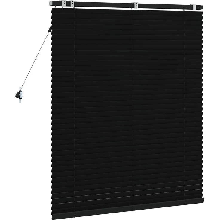 vidaXL Venezianische Jalousie Schwarz 100 x 130 cm 35 mm 42015466 – Bild 4