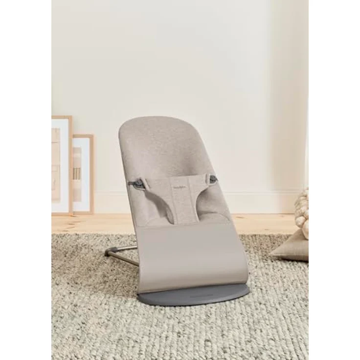 BabyBjörn Bliss Babywippe – 3D-Jersey – Sandgrau B – Bild 5