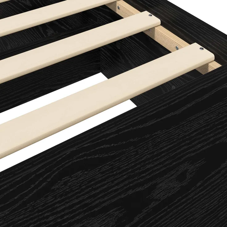 vidaXL Bettgestell mit Stauraum Schwarze Eiche 80 x 200 cm 3429507 – Bild 7