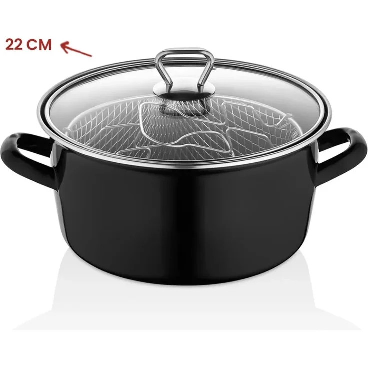 Hermia Concept 'Davet-400' Topf, Schwarz, Ø 22 cm, 3500 ml – Bild 3
